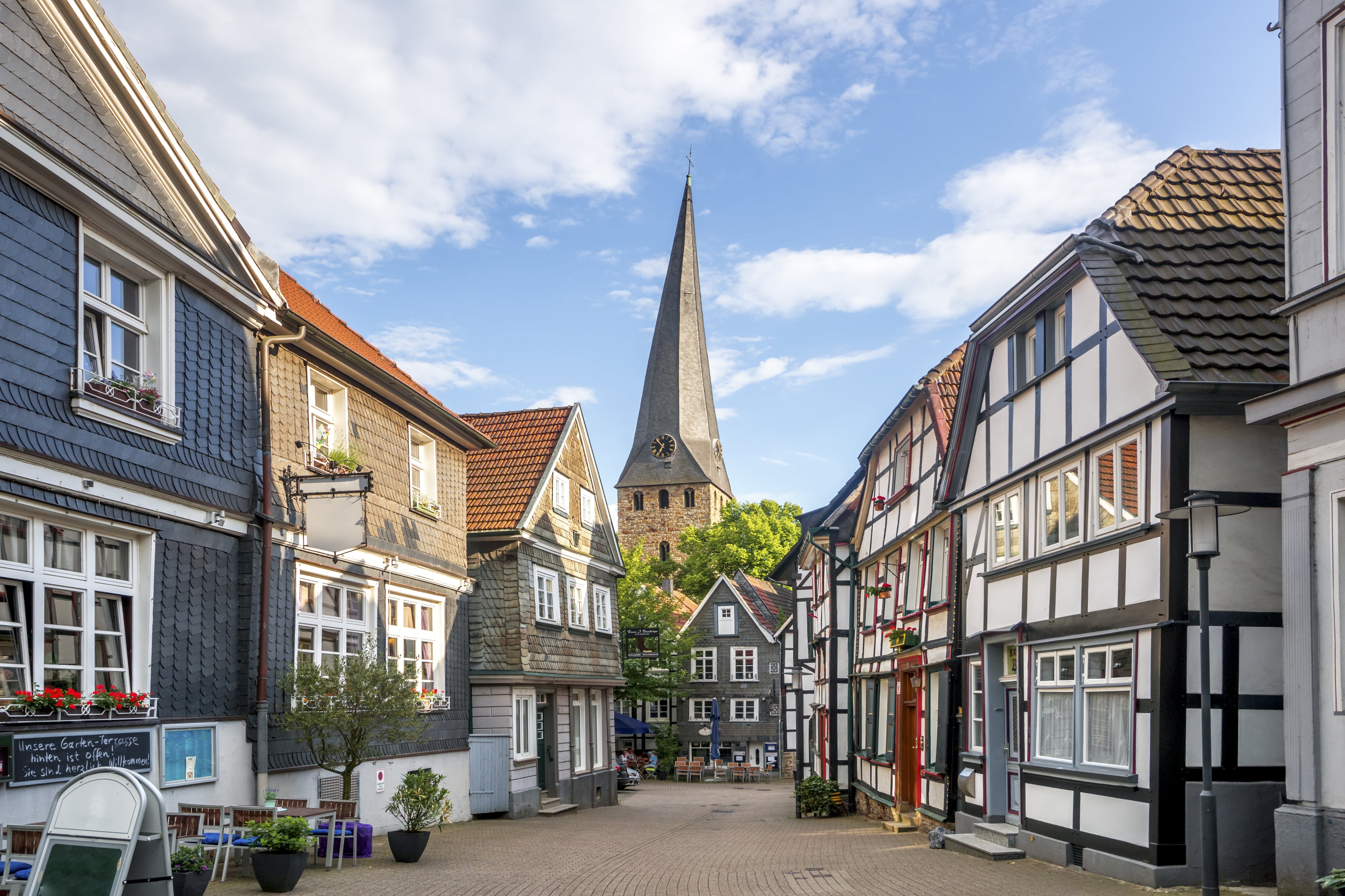 Ansicht der Hattinger Altstadt