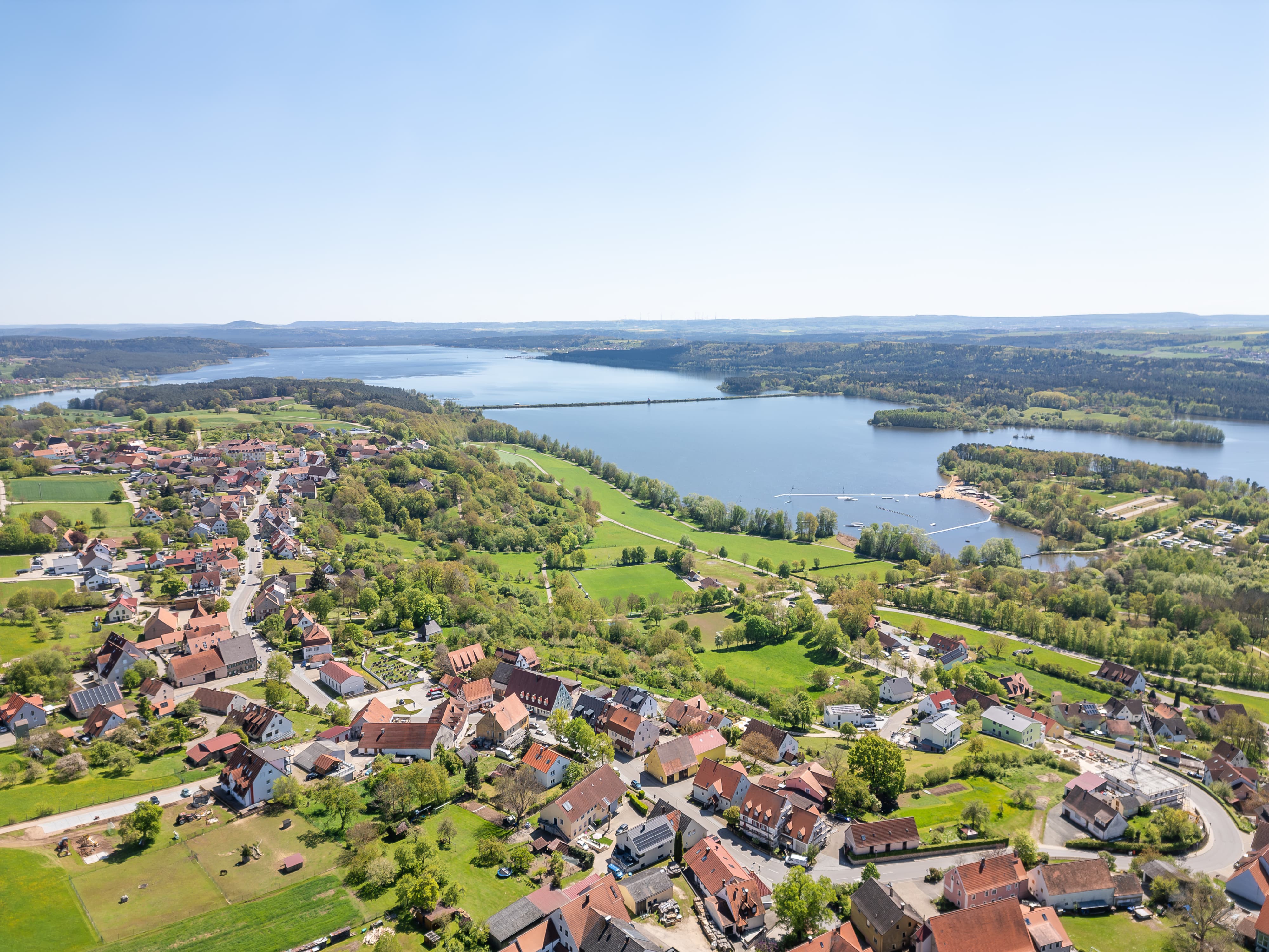 Kleiner Bombachsee bei Absberg in Mittelfranken