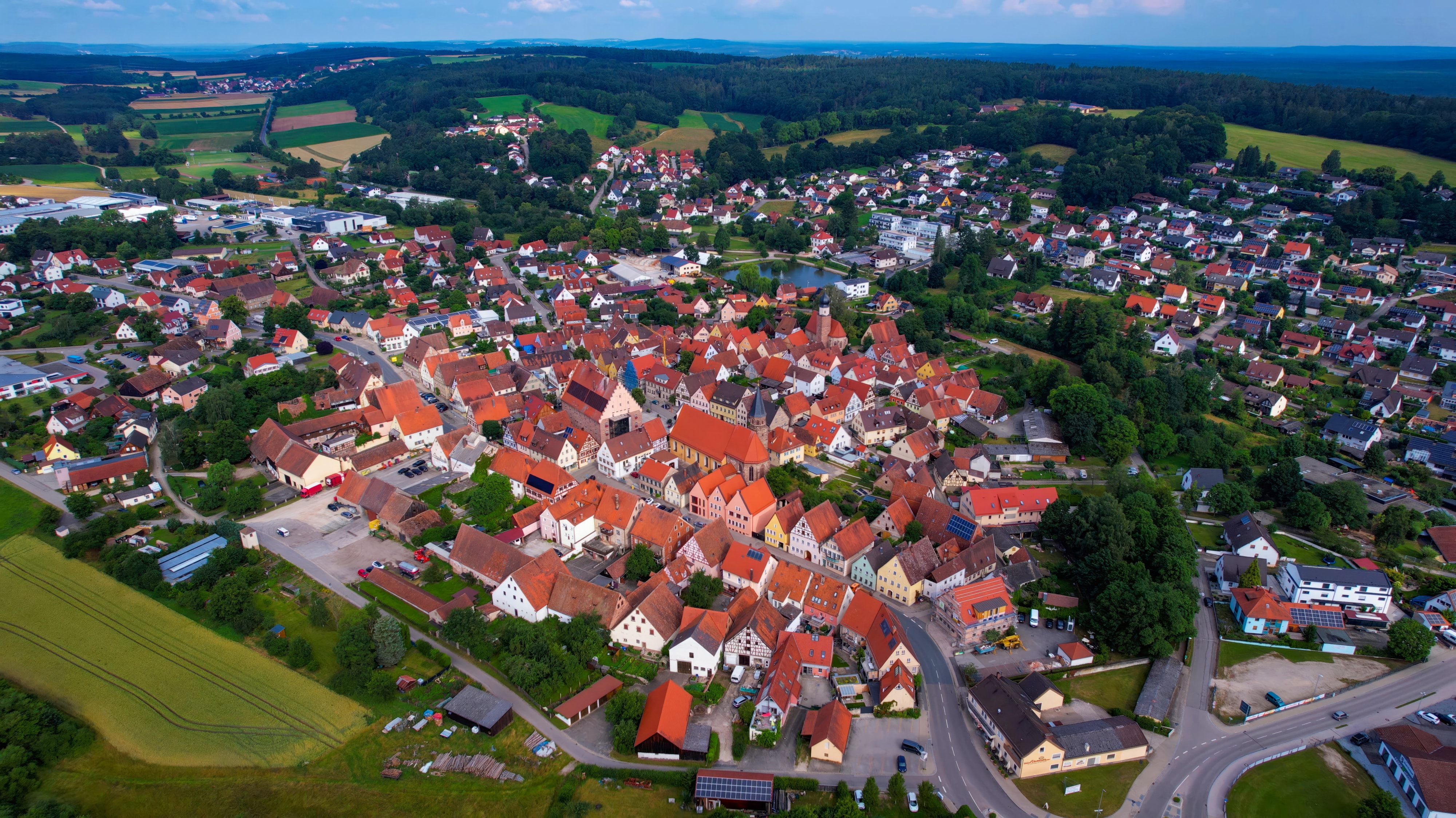 Luftbild von Heideck