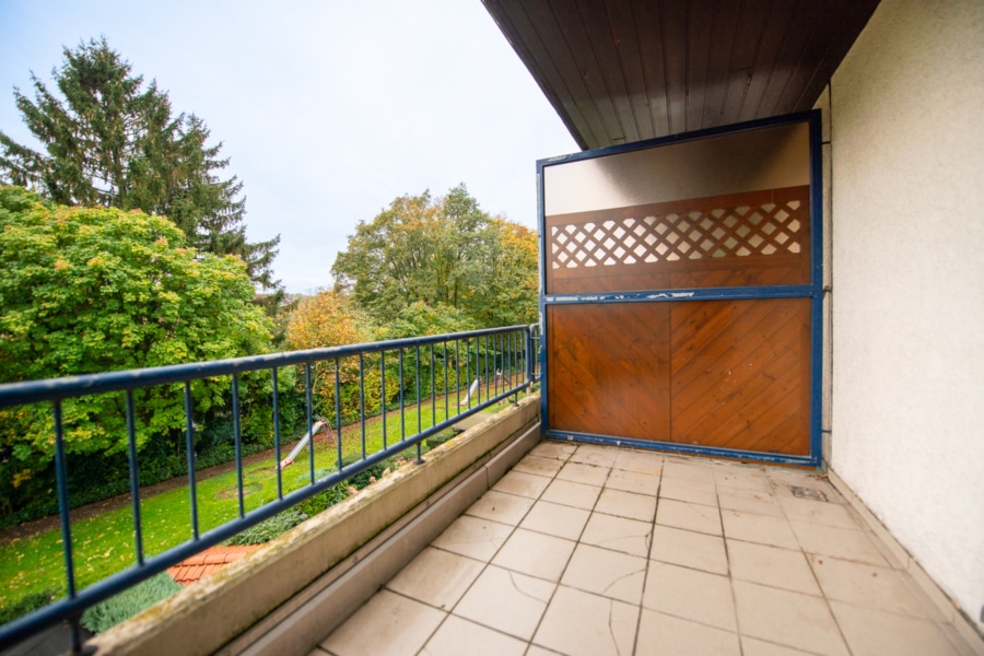 Ansicht Balkon - Komfortabel und gemütlich: 3-Zimmer-Wohnung mit Loggia