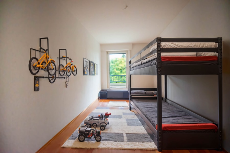 Einrichtungsbeispiel Kinderzimmer - Komfortabel und gemütlich: 3-Zimmer-Wohnung mit Loggia