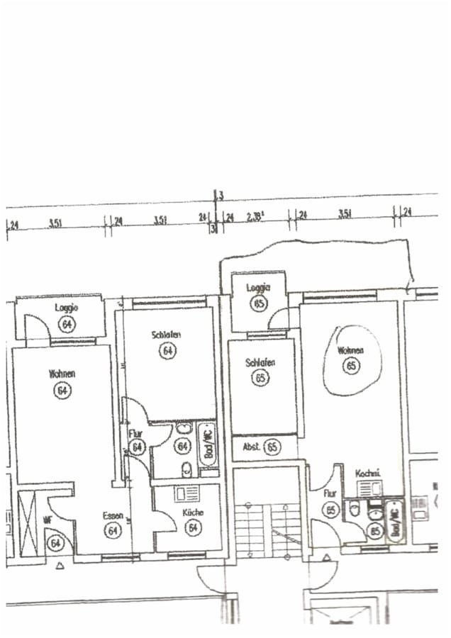 Grundriß - Eigentumswohnung Erdgeschoß in Haste