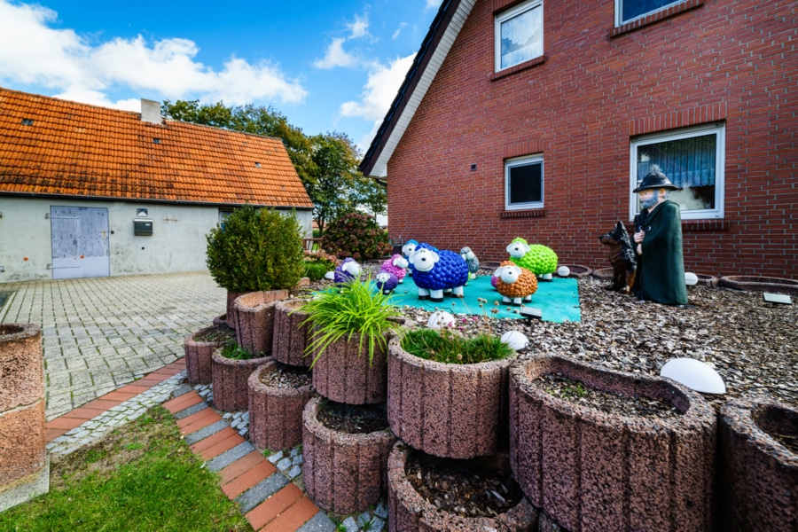 Außenansicht - Ihr ländlicher Rückzugsort in Mettingen: Zweifamilienhaus mit großzügigem Grundstück!