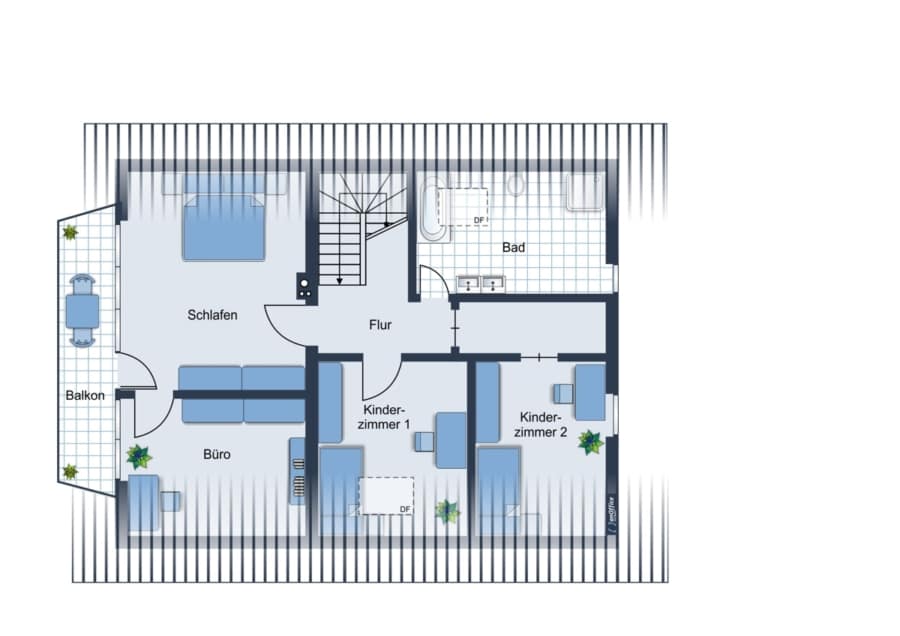 Grundriss DG - Fernblick in begehrter Lage