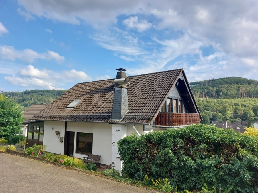 Haupteingang - Fernblick in begehrter Lage