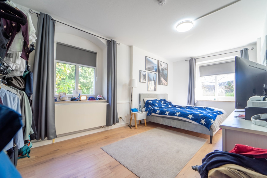 Schlafzimmer - Gemütliche 2 Zimmerwohnung in Chemnitz Ebersdorf