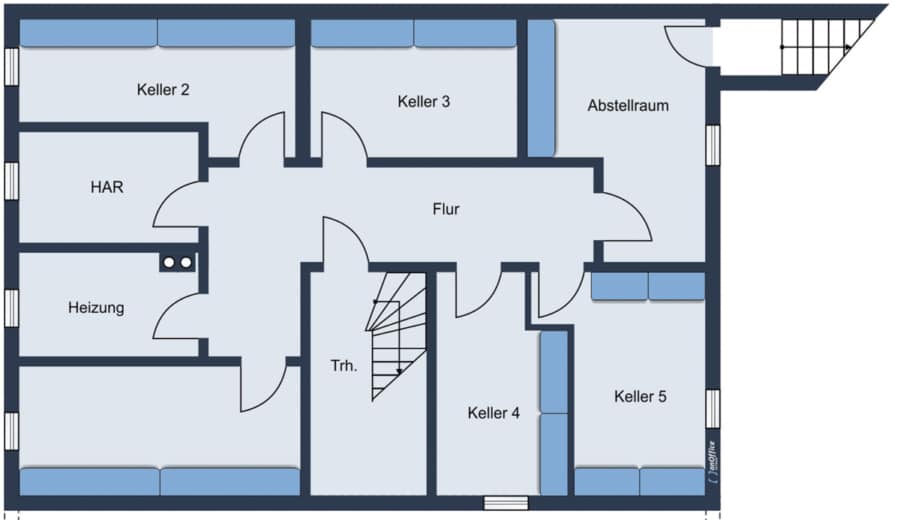 Grundriss (KG) - Voll Vermietetes Mehrfamilienhaus mit Potenzial