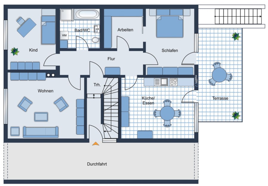 Grundriss (EG) - Voll Vermietetes Mehrfamilienhaus mit Potenzial