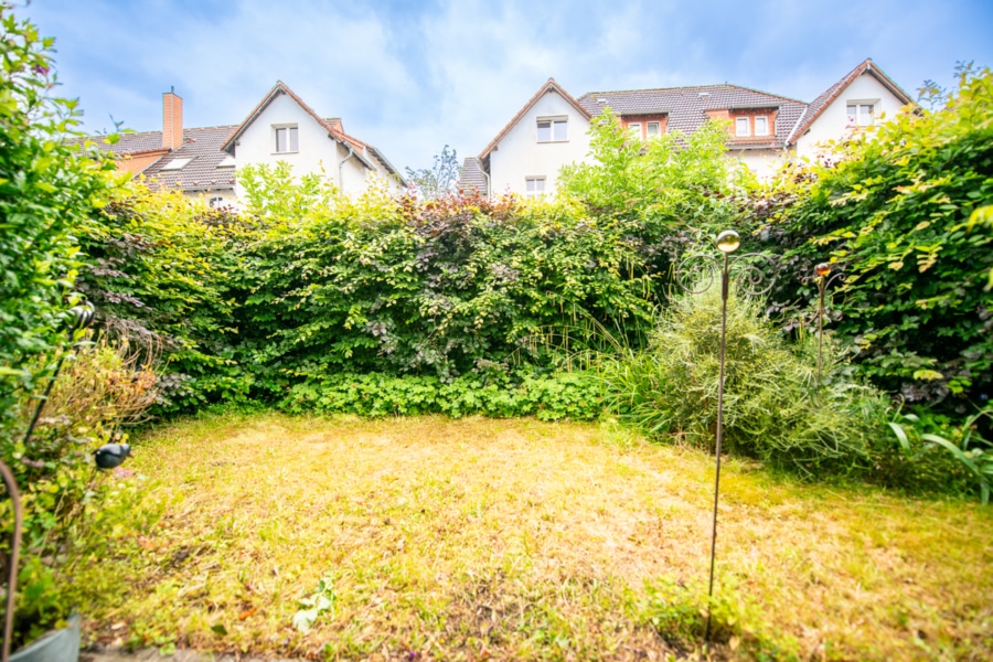 Ansicht Garten - Erdgeschosswohnung in ruhiger Lage mit eigenem kleinen Garten!