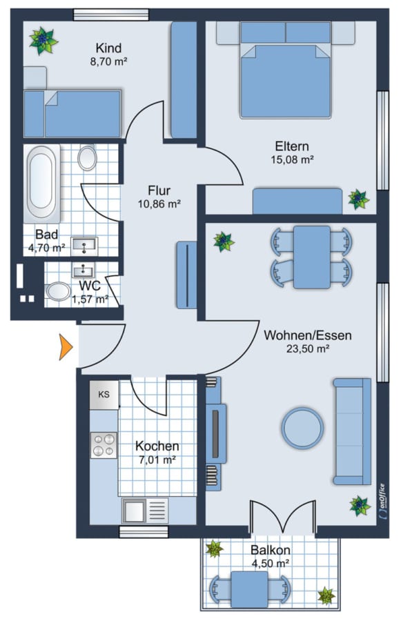 Grundriss_Wohnung_2_EG-2 - Gestalten Sie mit – Ihre frisch renovierte Wohnung, ganz nach Wunsch