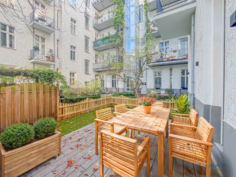 Garten - Exklusive Wohnung zur Miete in Bestlage – Neubezug nach hochwertiger Sanierung mit großer Terrasse