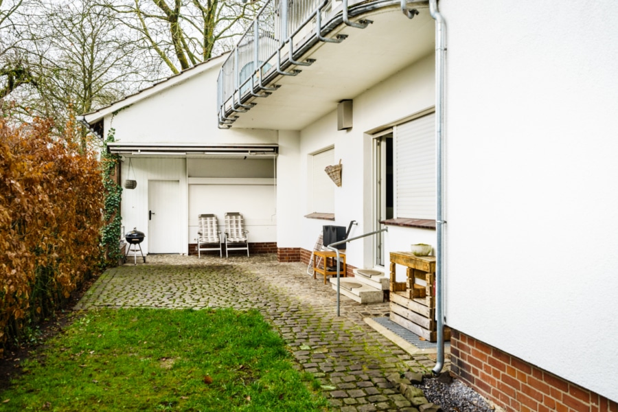 Garten - Exklusives Wohnen in Toplage von Ibbenbüren – Traumhafte Erdgeschosswohnung mit großem Garten!