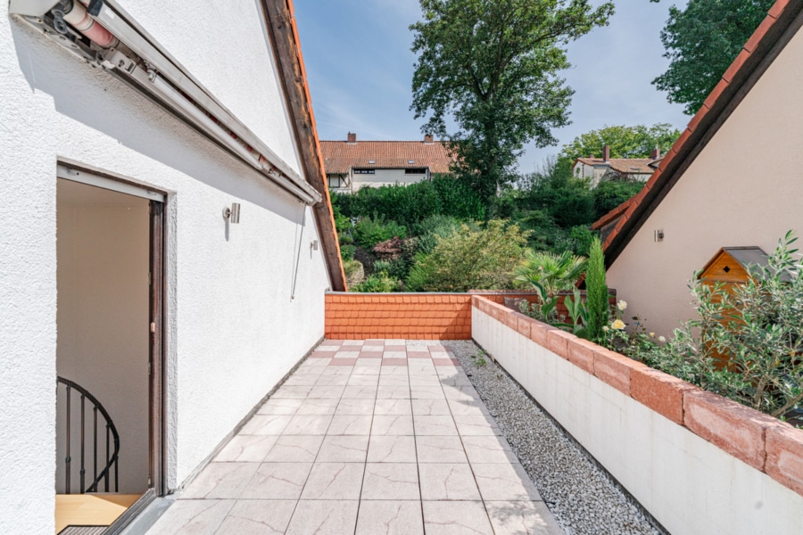 Ansicht Dachterrasse - Haus am Baldeneysee mit Garten und Garage!