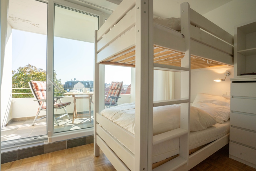 Schlafzimmer - Meerblick pur auf Norderney