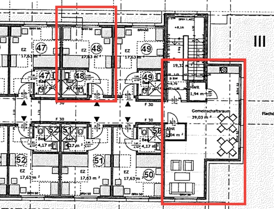 Grundriss Staffelgeschoss - Apartment als Kapitalanlage