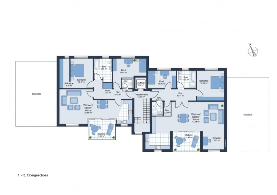 2. OG - Krone 35|37 - Urbanes Wohnen in Bochum Ehrenfeld (WE4)