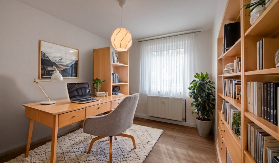 Einrichtungsbeispiel Arbeitszimmer - Fußläufig zur Rü! - Ihr neues Zuhause