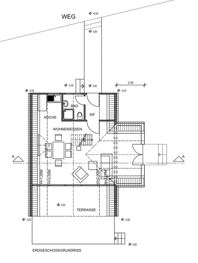 Grundriss EG (mit Anbau) - Traumhaftes Ferienhaus mit Sonnenterrasse