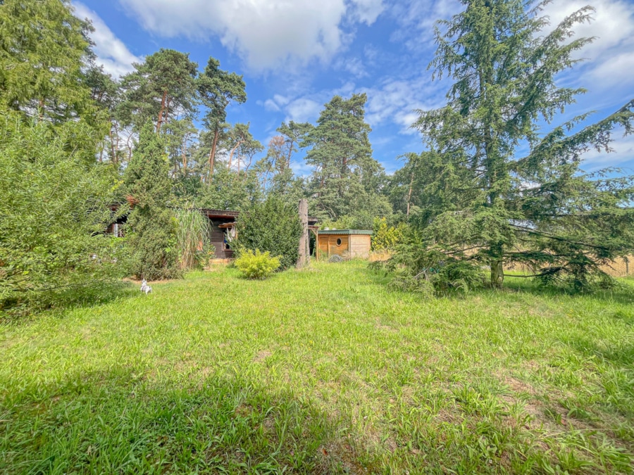 Grundstück - Charmanter Bungalow mit großem Grundstück – Wohnen in der Natur