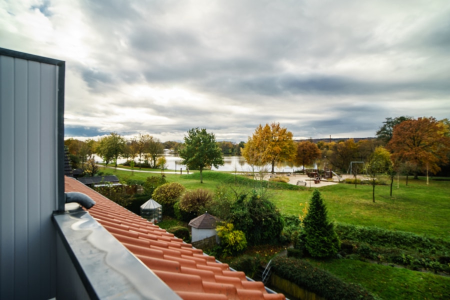 Blick vom Balkon - Vermietete Eigentumswohnung in beliebter Lage von Ibbenbüren mit direktem Blick auf den Aasee!