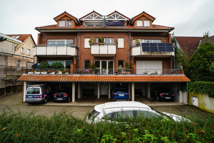 Außenansicht Hinterhof - Vermietete Eigentumswohnung in beliebter Lage von Ibbenbüren mit direktem Blick auf den Aasee!