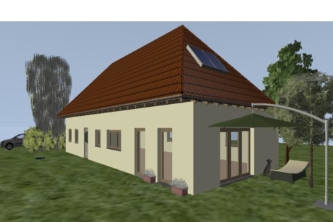 Moderner Neubau in Reddelich, auf 120m² Wohnfläche + 70m² Ausbaureserve., 18209 Reddelich, Bungalow