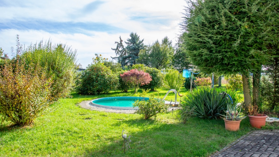 Garten - Doppelhaushälfte in Traumhaft ruhiger Lage von Lichtenau