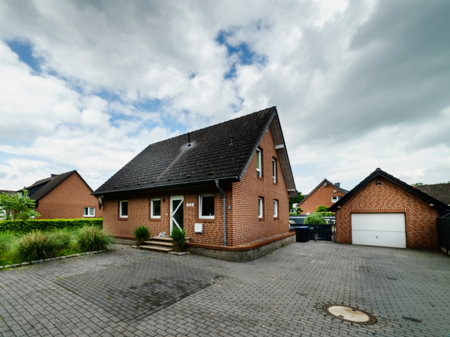 Außenansicht - Exklusives Einfamilienhaus in Dörenthe: Urlaubsoase mit Strandgarten!