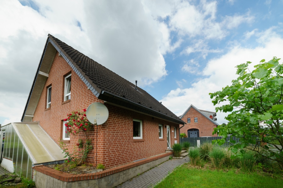 Außenansicht - Exklusives Einfamilienhaus in Dörenthe: Urlaubsoase mit Strandgarten!