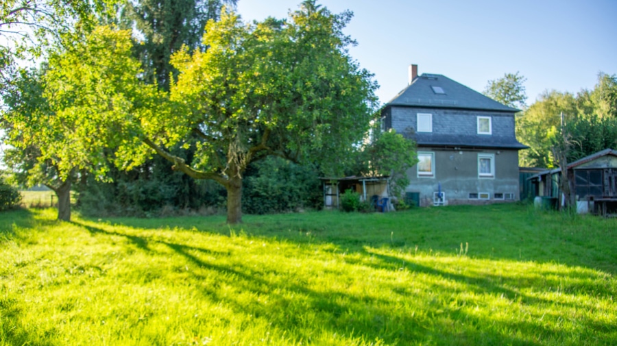 Rückansicht - Viel Platz für Groß und Klein! Ihr Einfamilienhaus in Hartmannsdorf