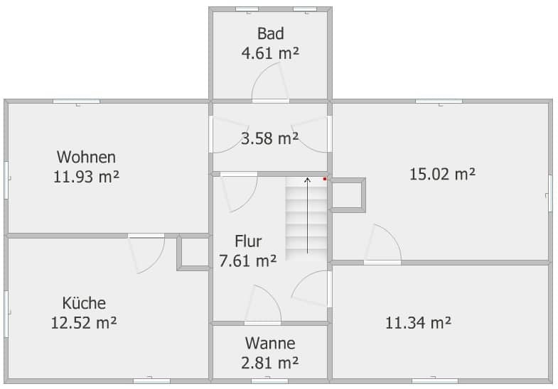 Grundriss OG - Viel Platz in Wittgensdorf/Chemnitz