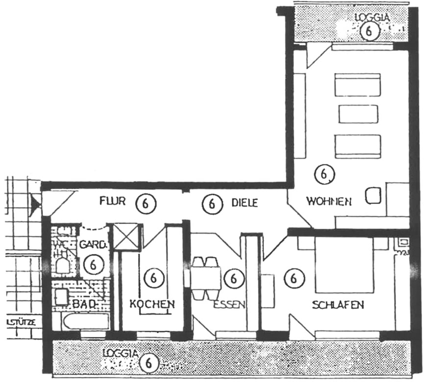 Wohnung Nr. 6 - Zentrale Wohlfühloase