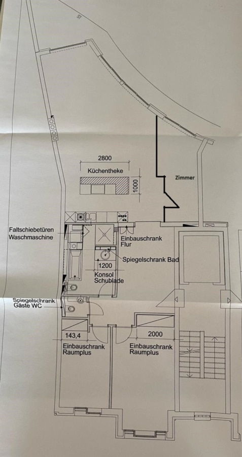 Grundriss - Stilvolles Apartment – Nähe Scheunenviertel und Hackeschem Markt – optional TG-Stellplatz und Möblierung