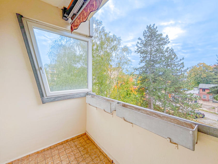 Balkon - Gemütliche Wohnung mit Balkon und Winterausblick auf den Pichelssee