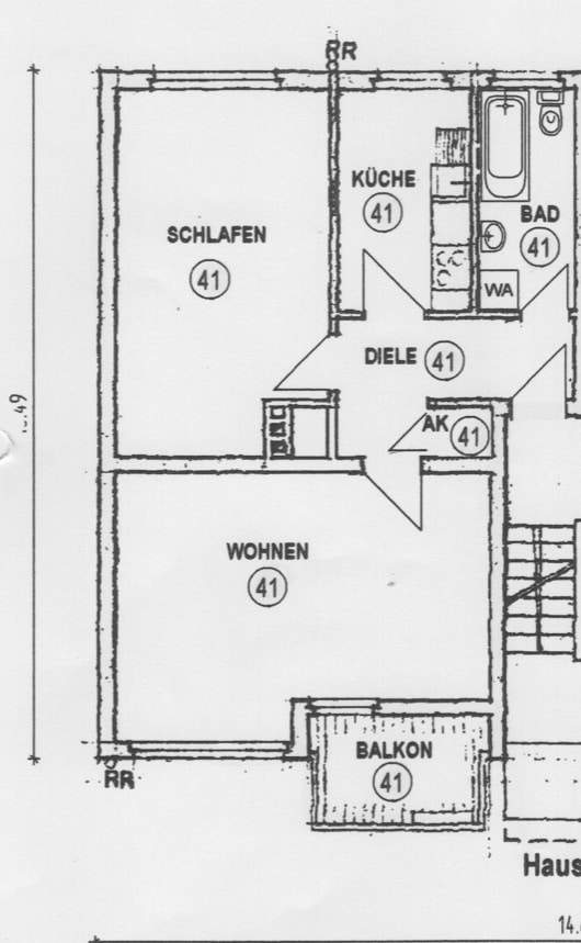 Grundriss - Attraktive Kapitalanlage: Vermietete Eigentumswohnung in Top-Lage