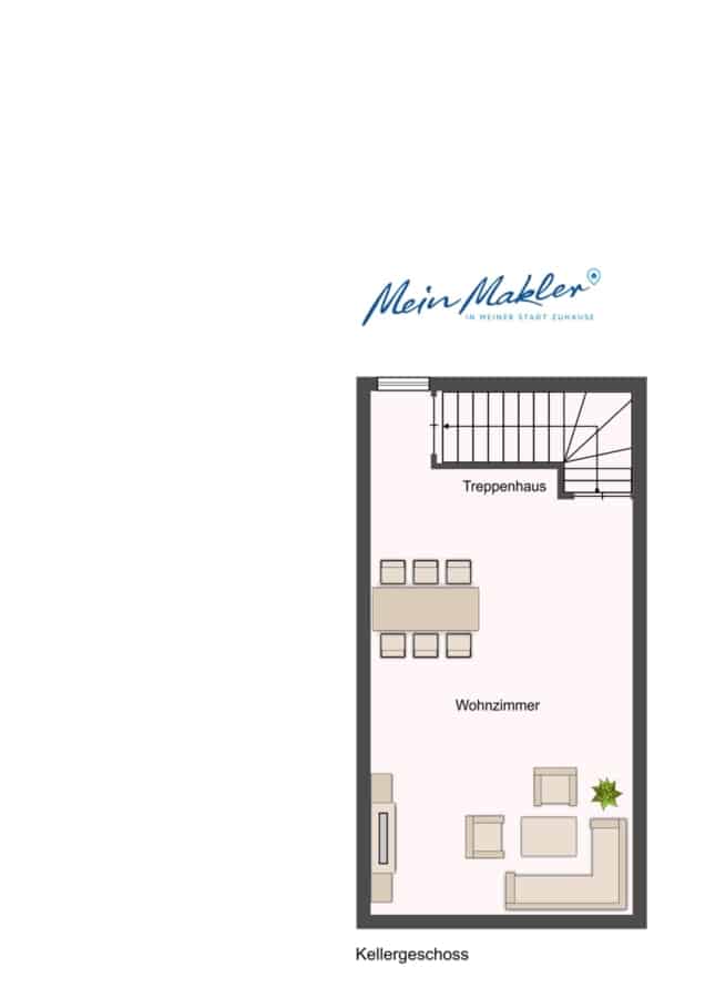 Grundriss - Vielfalt trifft Komfort – Gartenwohnung mit Wohnraum auf zwei Ebenen