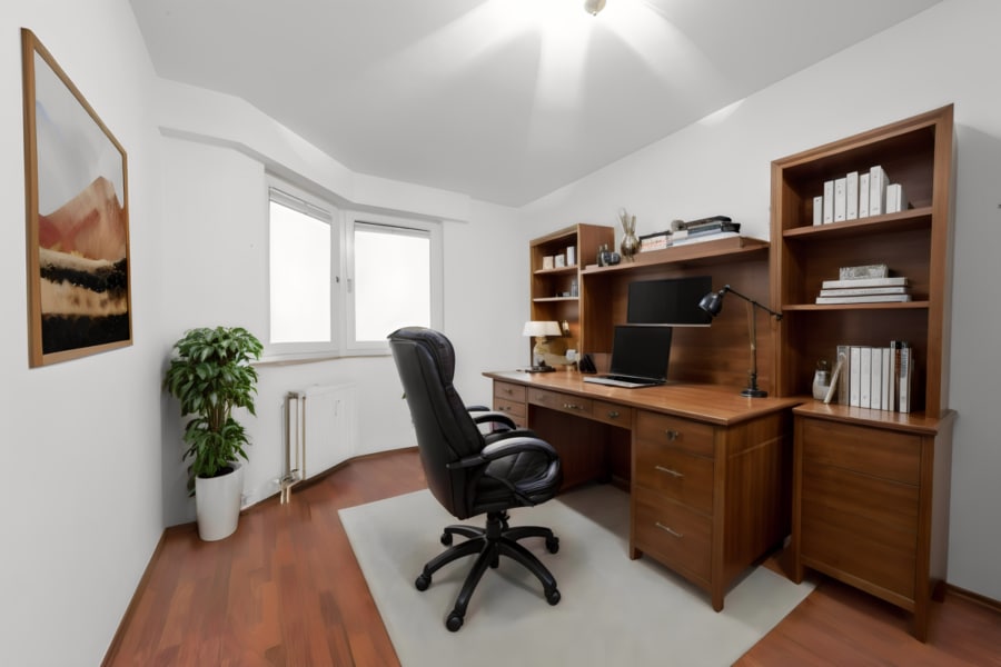 Virtual Staging Arbeitszimmer/Kinderzimmer - Erdgeschossperle mit großem Garten in Essen Kettwig