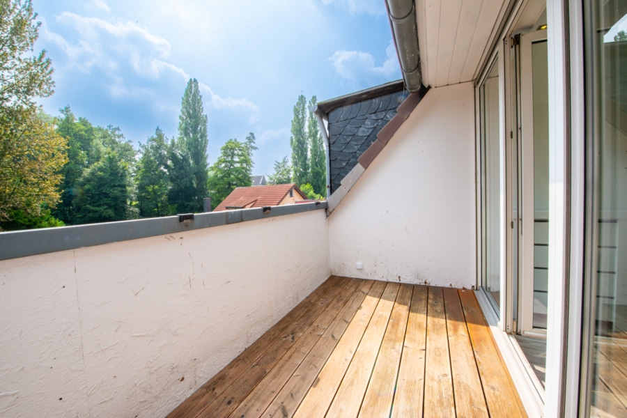 Ansicht Balkon - Sonnige 3-Zimmer Maisonette Wohnung