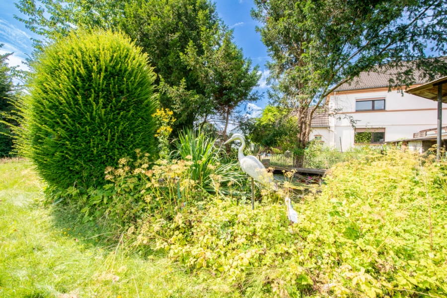 Ansicht Gartenteich - Familienidylle in Heisingen - Doppelhaushälfte mit viel Raum für Ihre Träume!