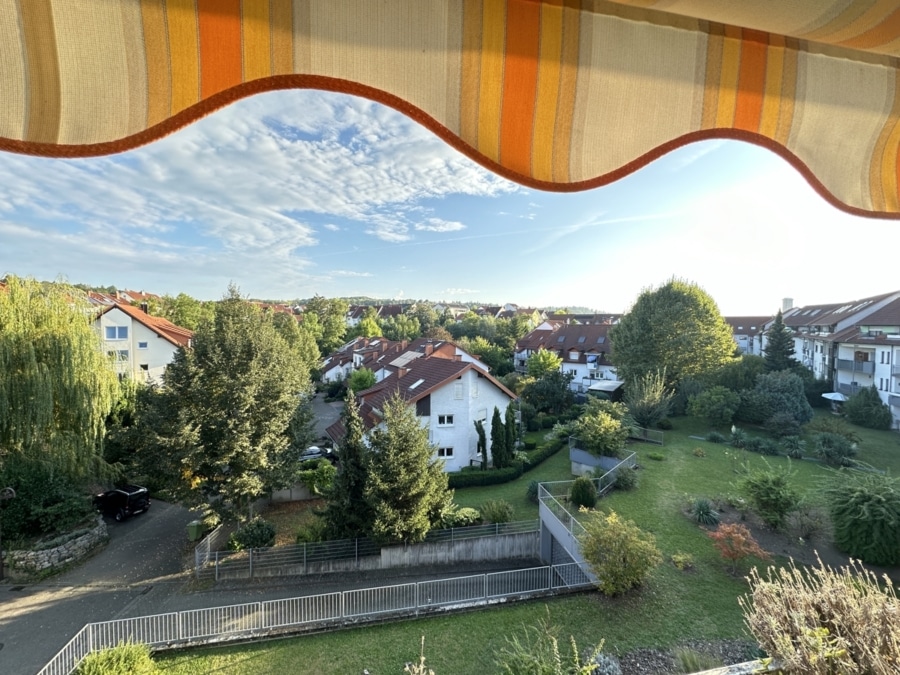 Balkon (Ausblick) - Lichtdurchflutete Maisonette: Wohntraum in Bruchsal