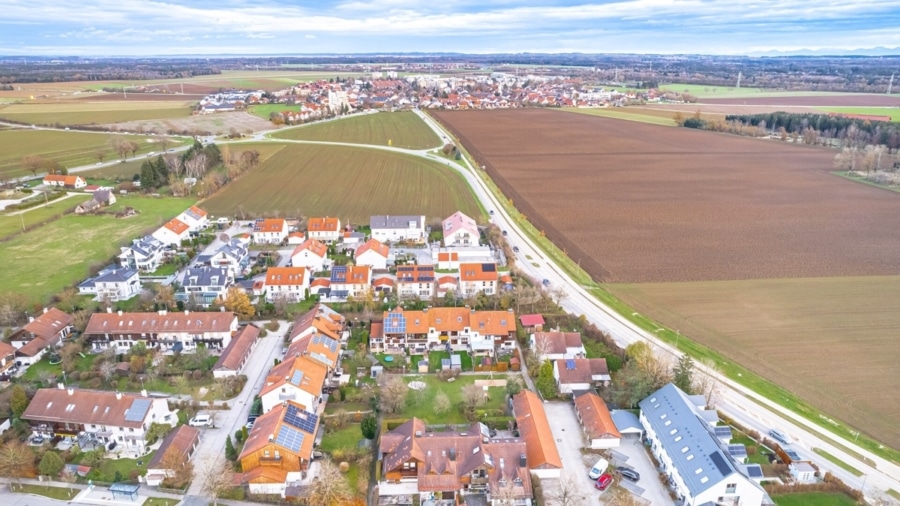 Blick auf die Siedlung - Naturnah wohnen, modern genießen: Ihr Neues Zuhause in der Waldkolonie