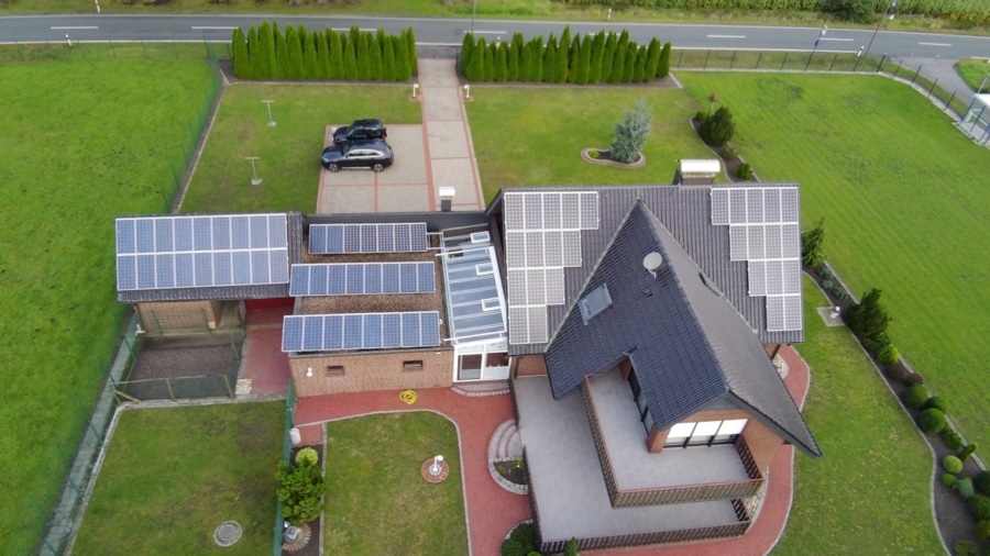 Luftbild - Anspruchsvolles Wohnen in bester Lage, Mehrgenerationenhaus, ca.3750 m² Grundstück