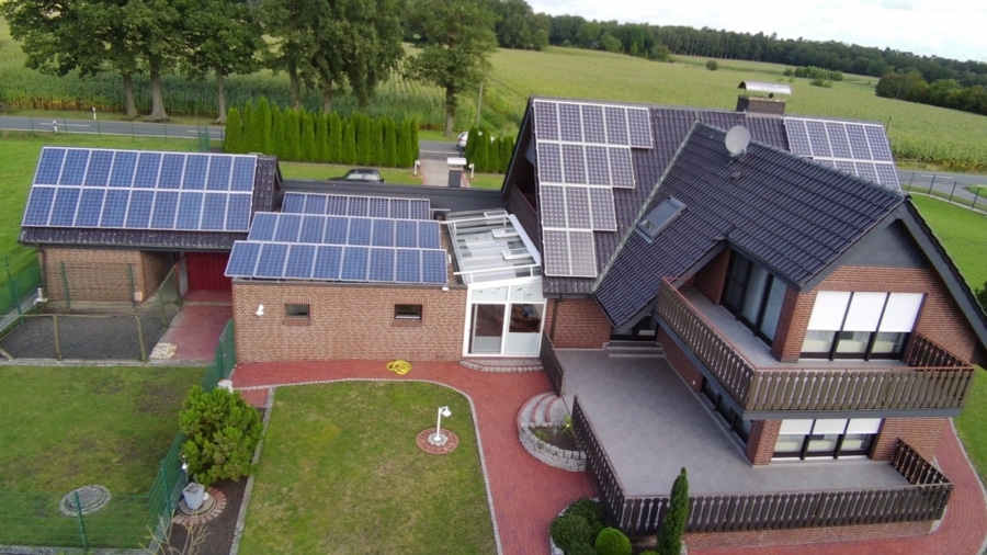 Luftbild - Anspruchsvolles Wohnen in bester Lage, Mehrgenerationenhaus, ca.3750 m² Grundstück