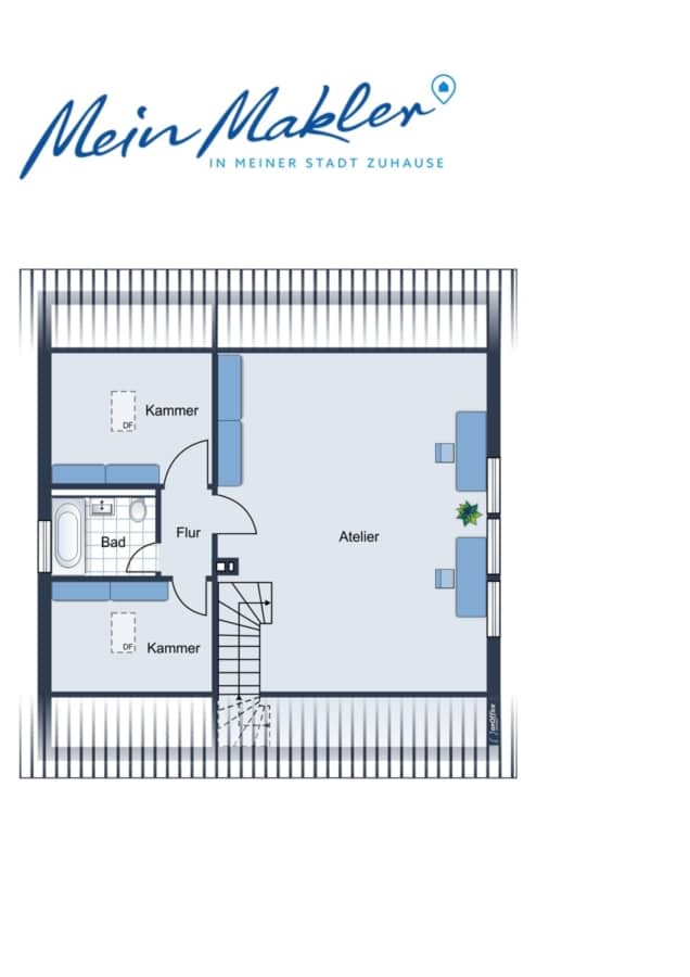 Grundriss DG - Familiennest mit großem Garten