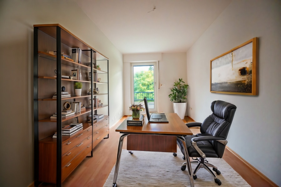 Einrichtungsbeispiel Arbeitszimmer - Miss Charming - 3 Zimmer Wohnung mit Balkon