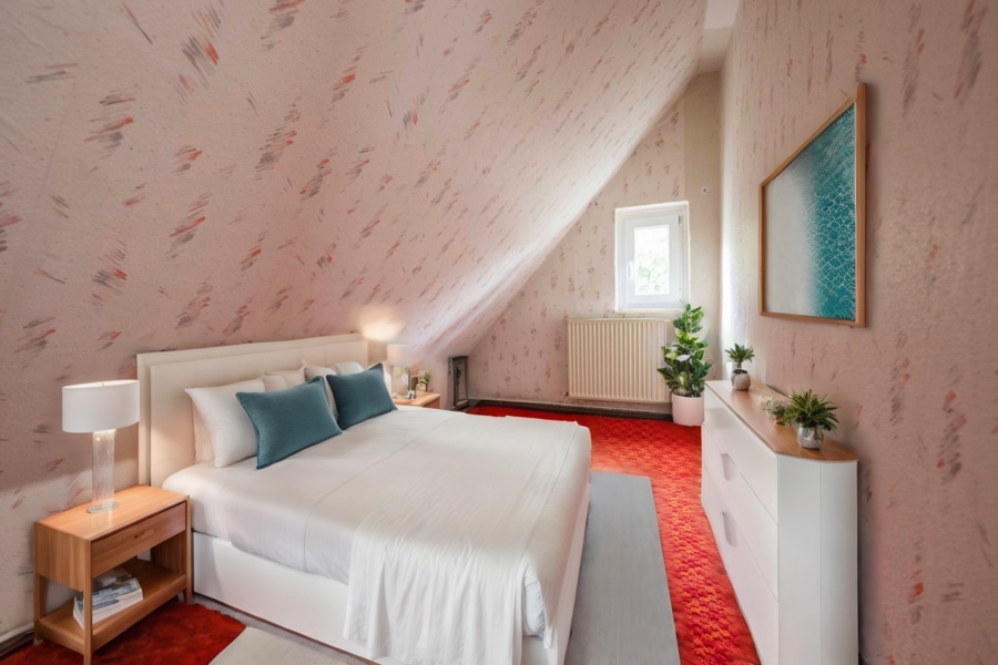 Einrichtungsbeispiel Schlafzimmer3 OG - Einfamilienhaus mit großzügigem Platzangebot und Modernisierungen