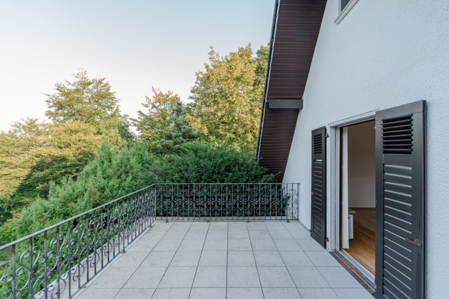 Ansicht Terrasse 1. Obergeschoss - Mitten im Grünen!