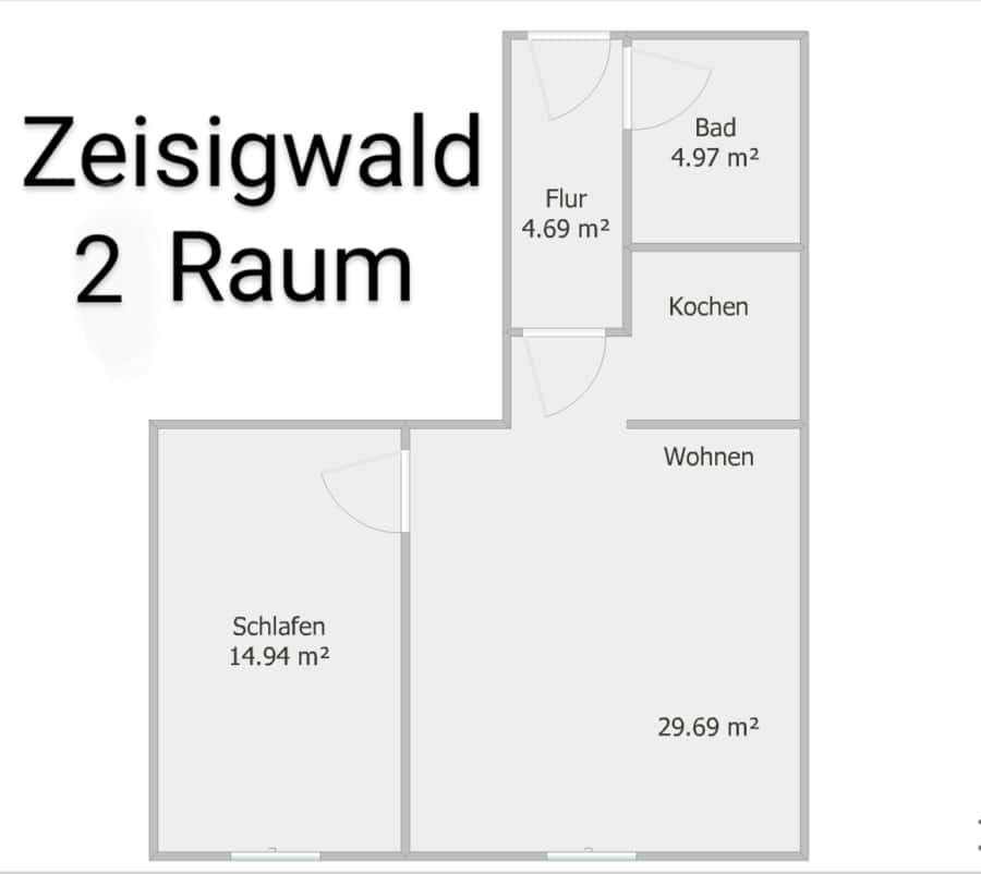 Grundriss - Eigentumswohnung am Zeisigwald