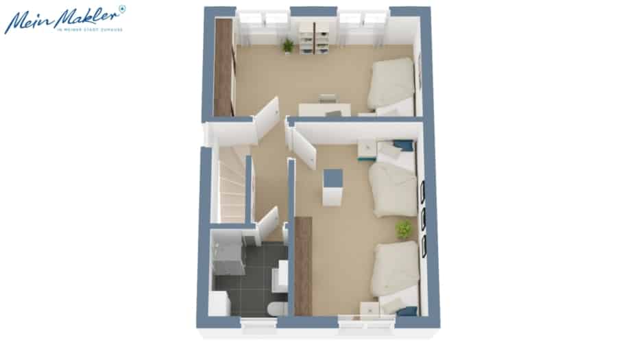 Visualisierung Ausbau Dachgeschoss - Schmuckstück in begehrter Lage